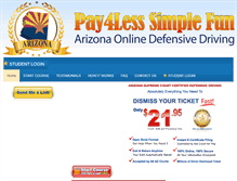Tablet Screenshot of pay4lesssimpledefensivedriving.com